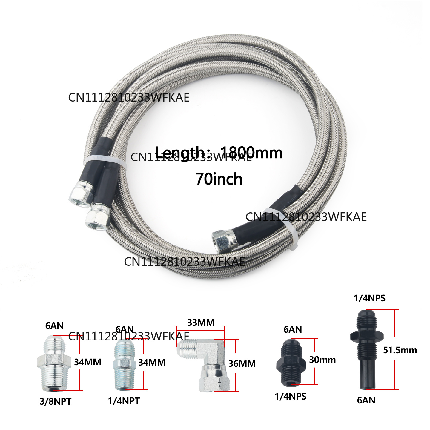 6AN 70 Inch Stainless Steel Br - đánh giá và giá Braided Line