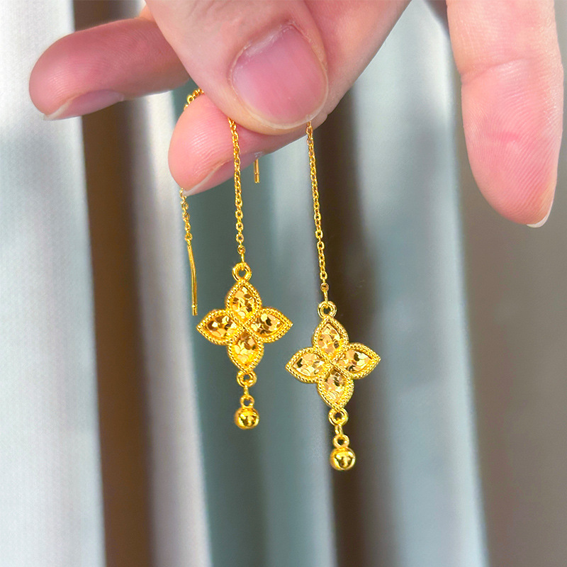 Fashion 18kt Gold Four Leaf Cl - đánh giá và giá Freshwater Line